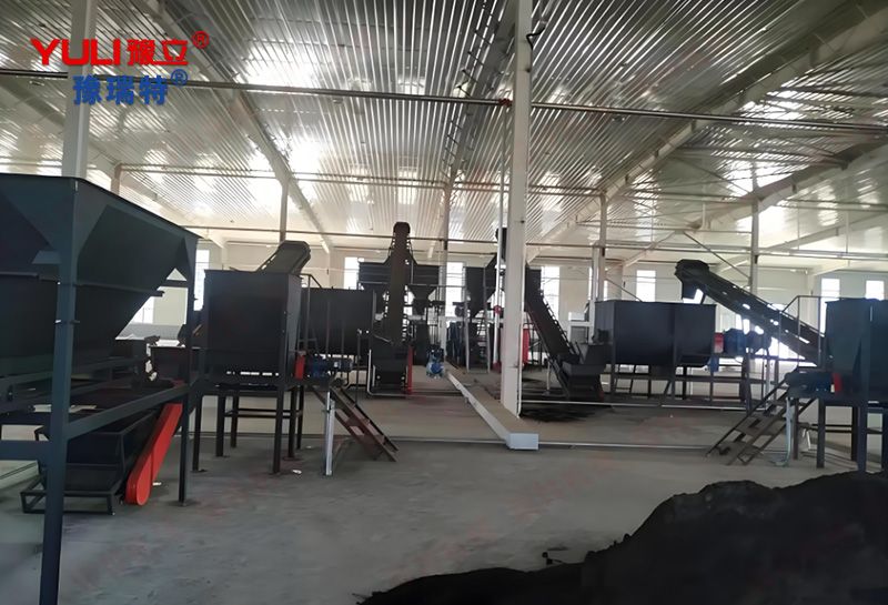 10W ton powdered organic fertilizer production line